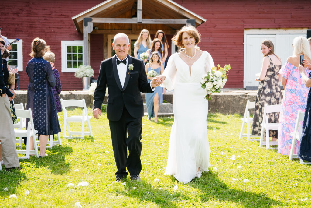 Wedding at Bird Dog Farm Cider in New Hampshire.