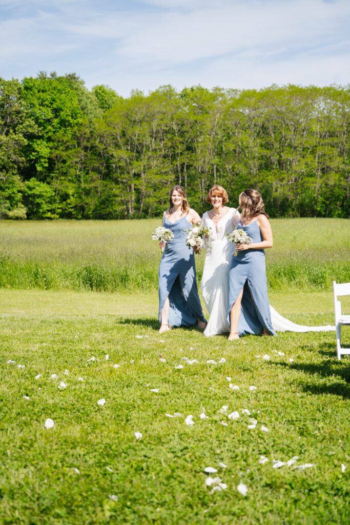 Wedding at Bird Dog Farm Cider in New Hampshire.