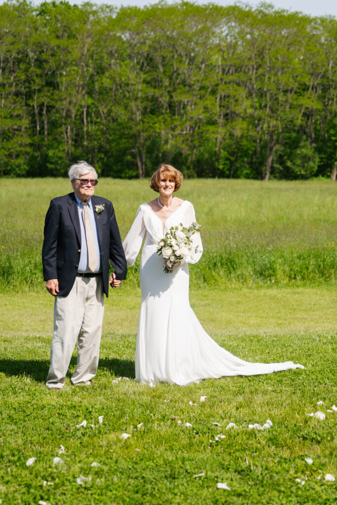 Wedding at Bird Dog Farm Cider in New Hampshire.