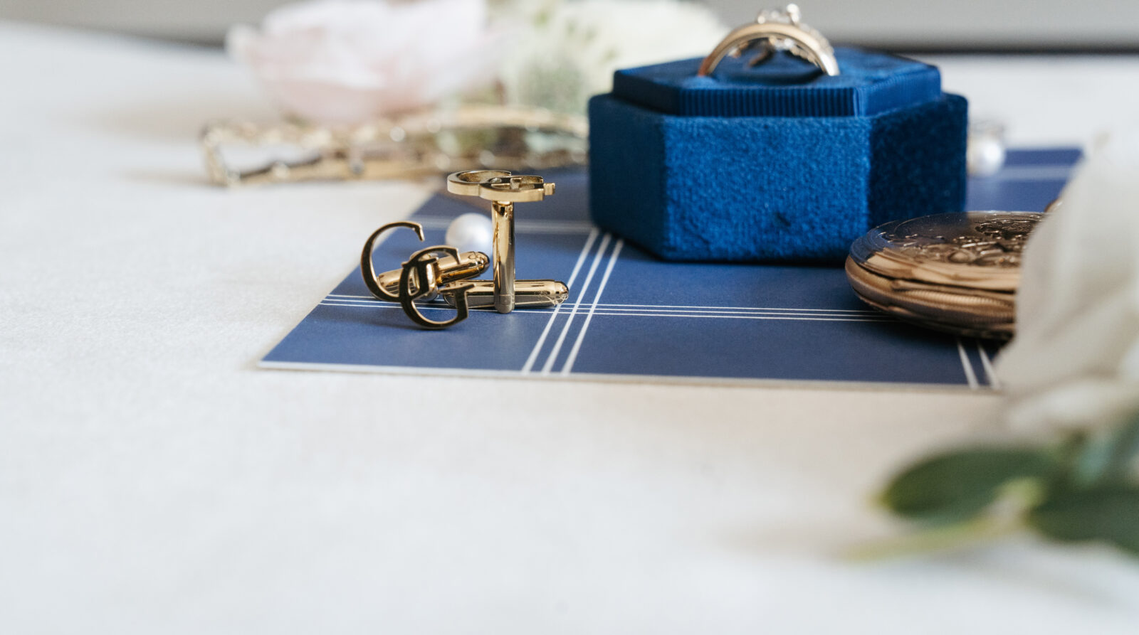 Men's cufflinks for wedding day 