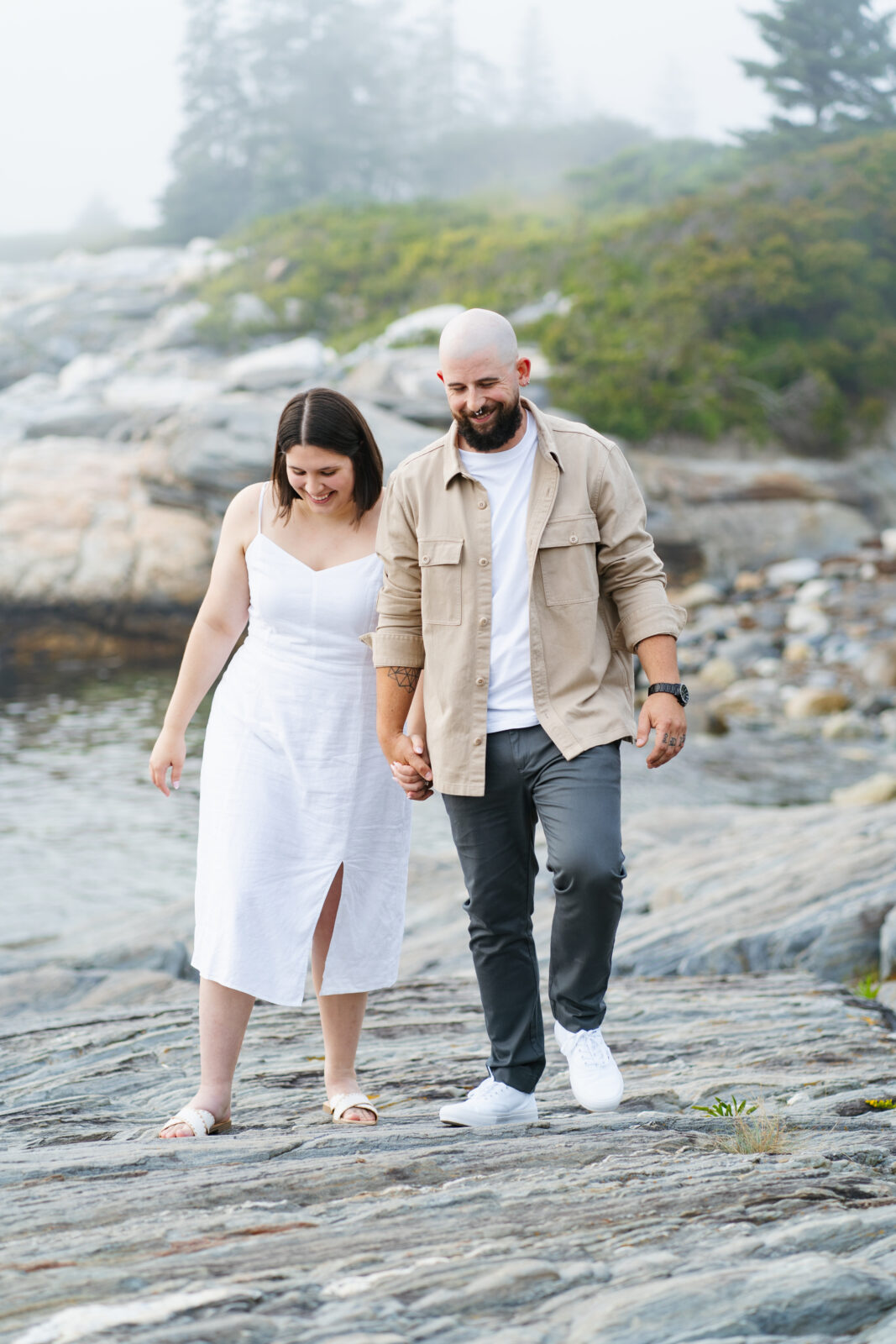 Engagement photos in Maine 