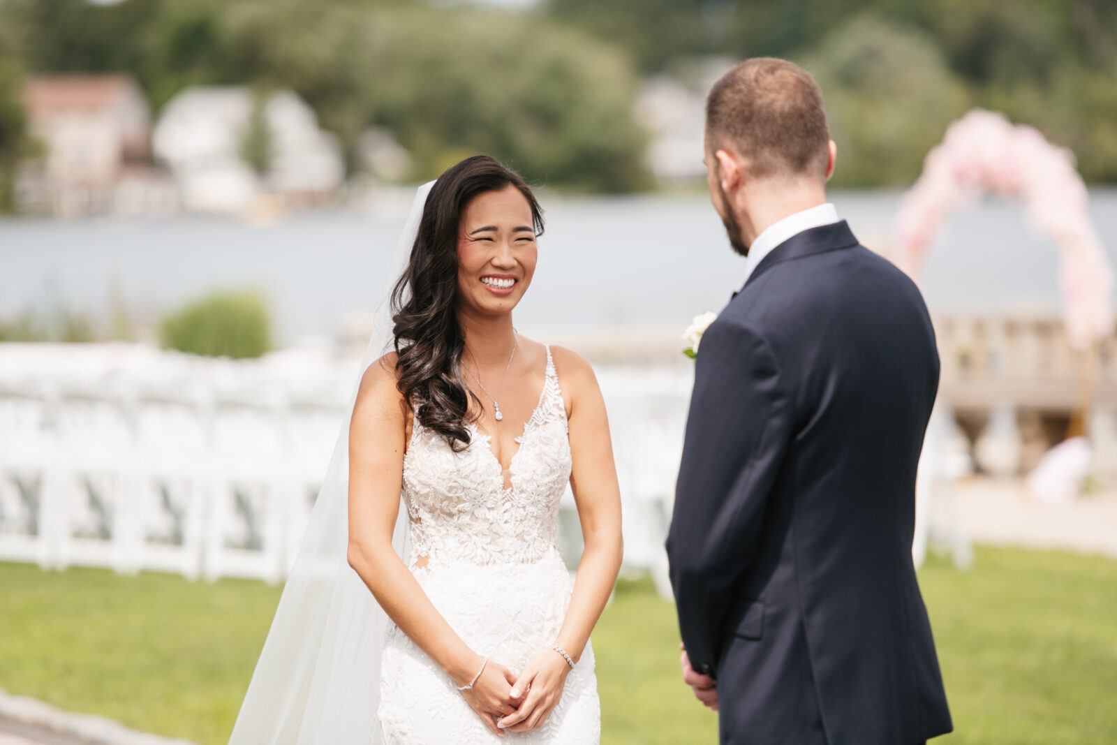 Grand View in Mendon Wedding, first look 