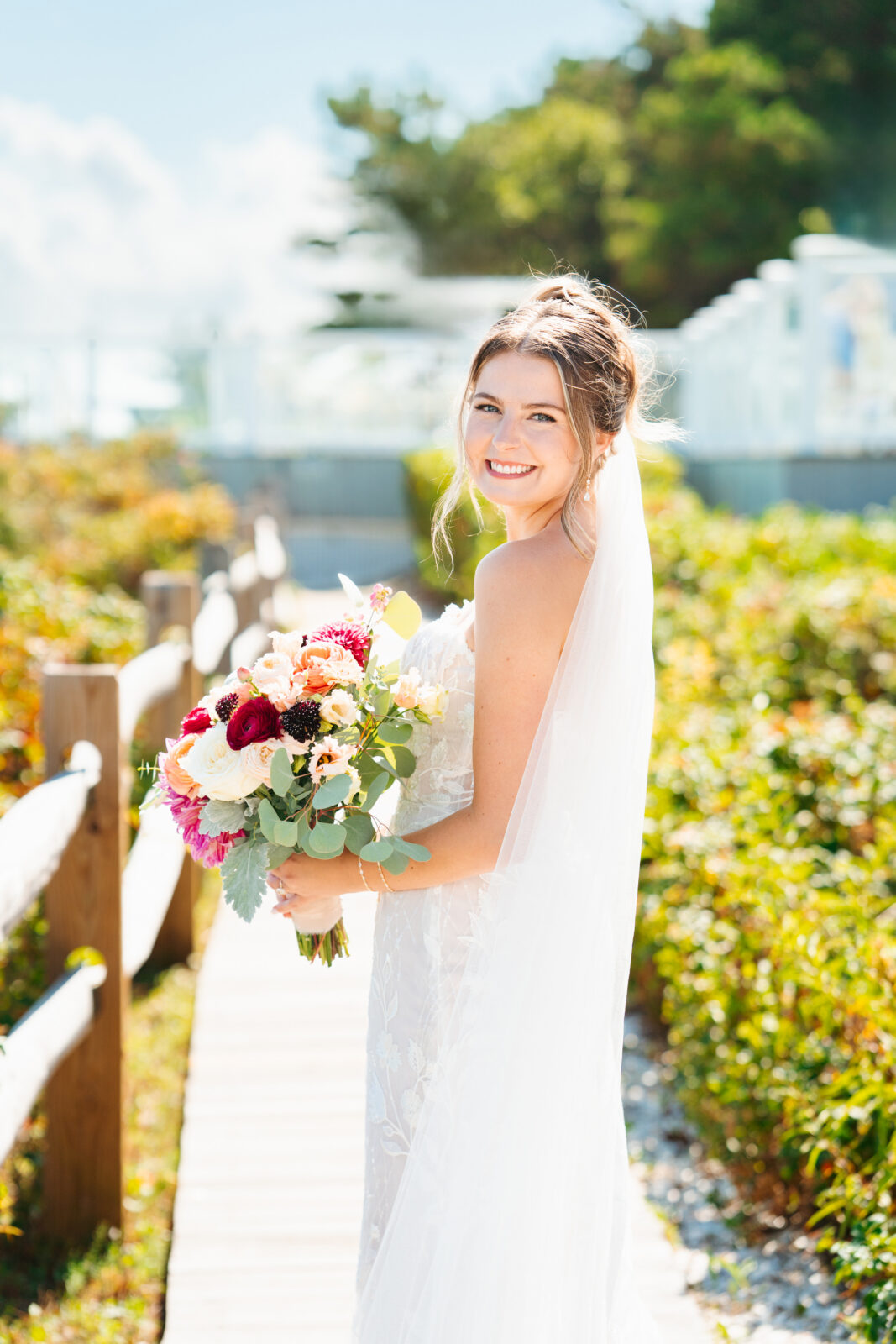 Oceanfront beach portraits at The Popponesset Inn