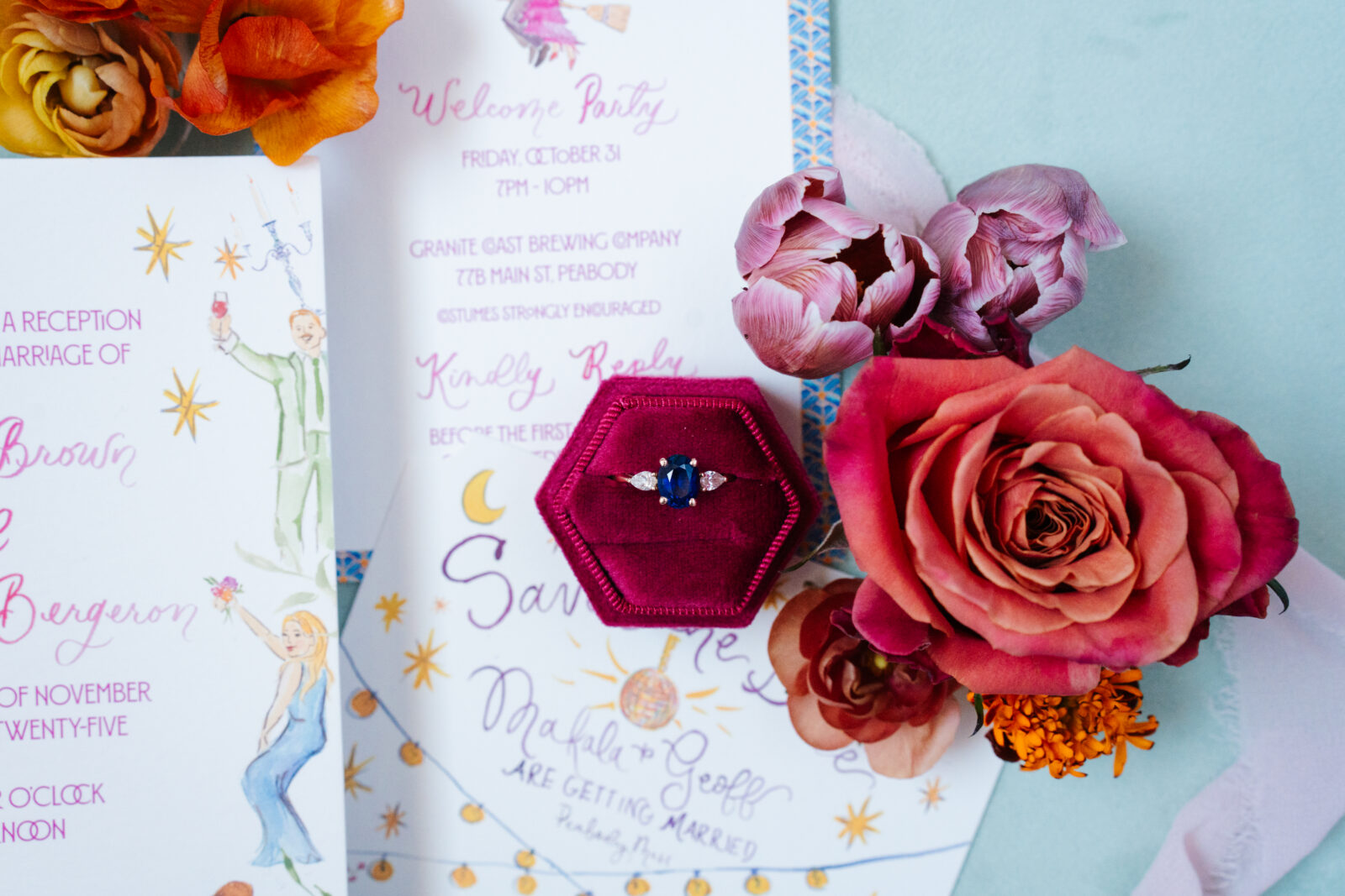 Bridal details at Bell Inn and Tavern Peabody