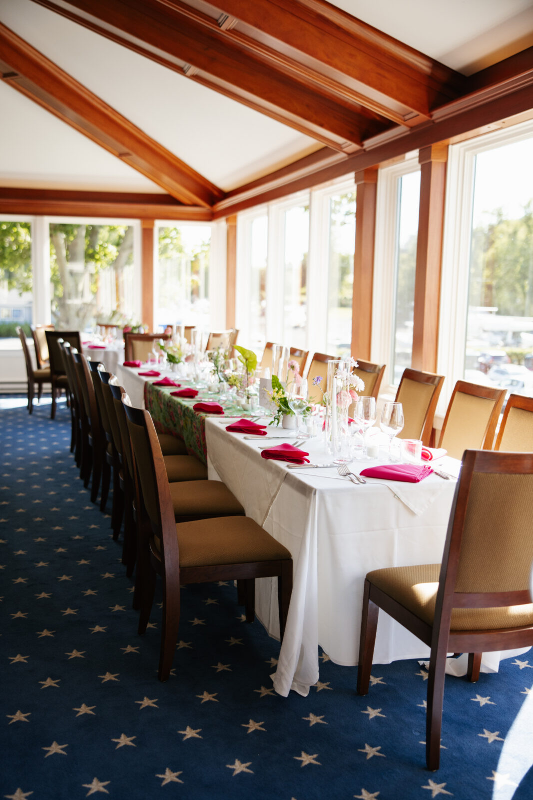 Mass wedding venue Reception space at Eastern Yacht Club in Marblehead Massachusetts
