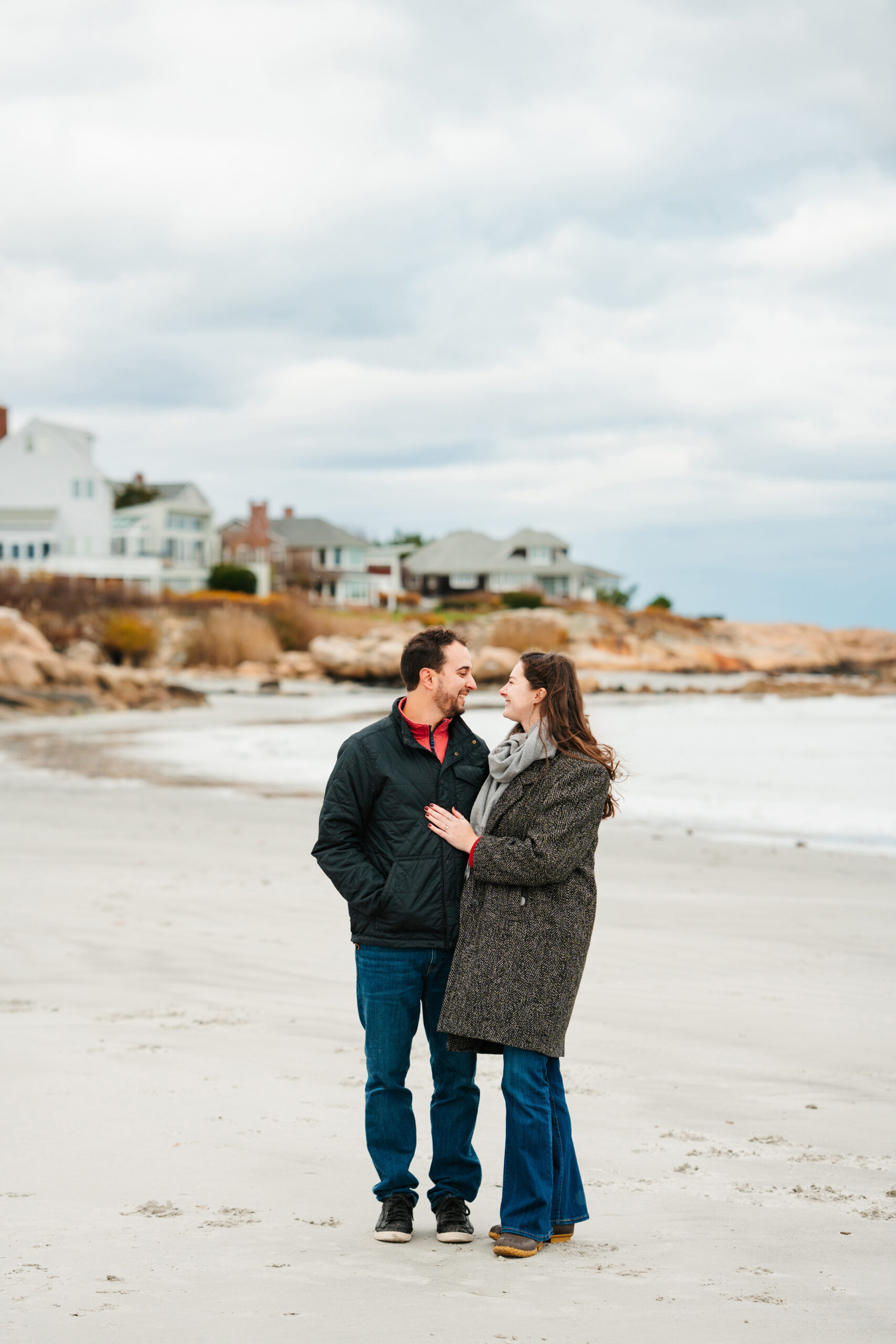 surprise proposal on the beach