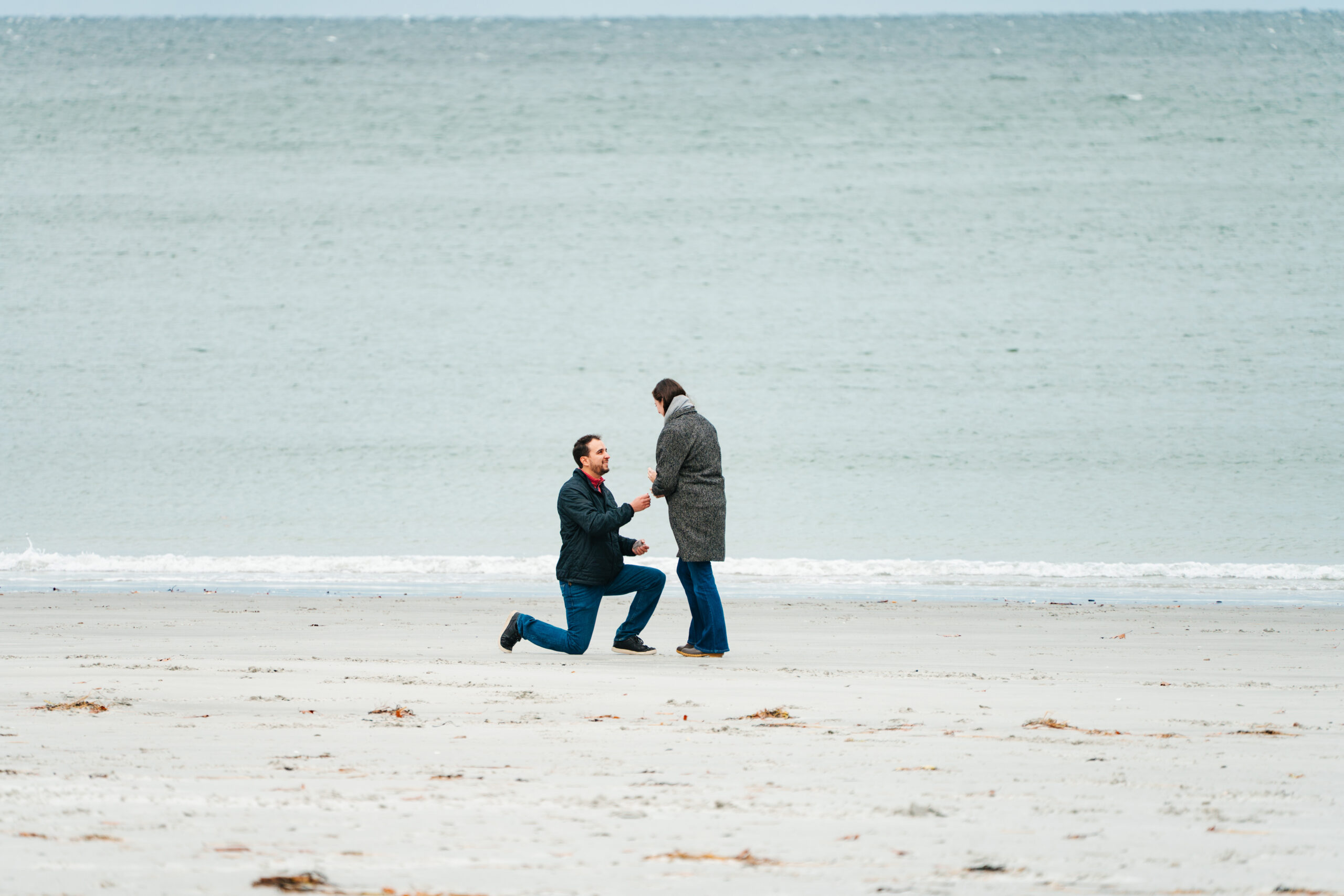 marriage proposal on the beach