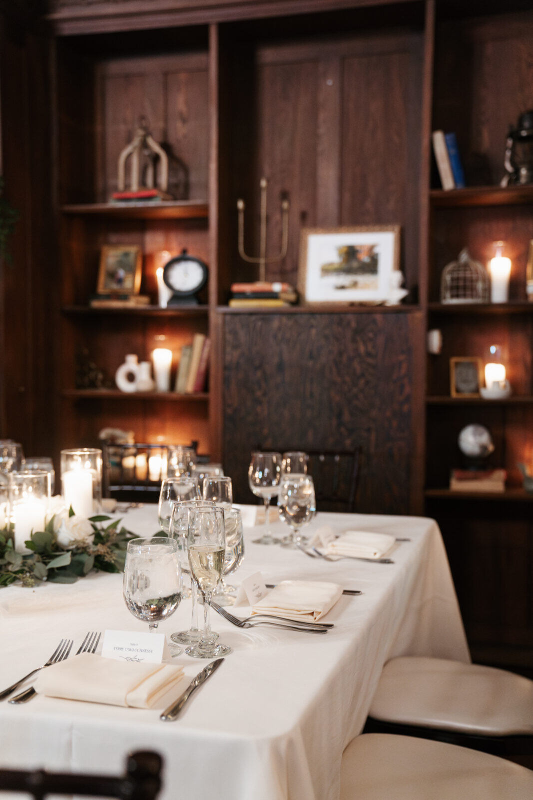 Reception space at Willowdale Estate in Topsfield Massachusetts